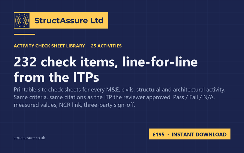 Activity Check Sheet Library cover