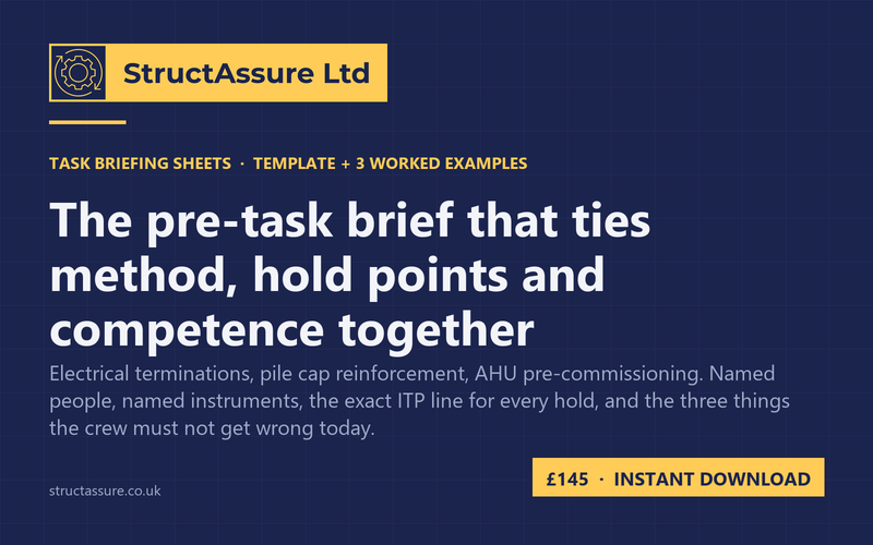 Task Briefing Sheets cover